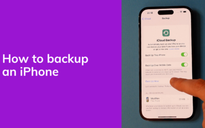 How To Backup an iPhone
