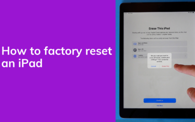 How To Factory Data Reset an iPad