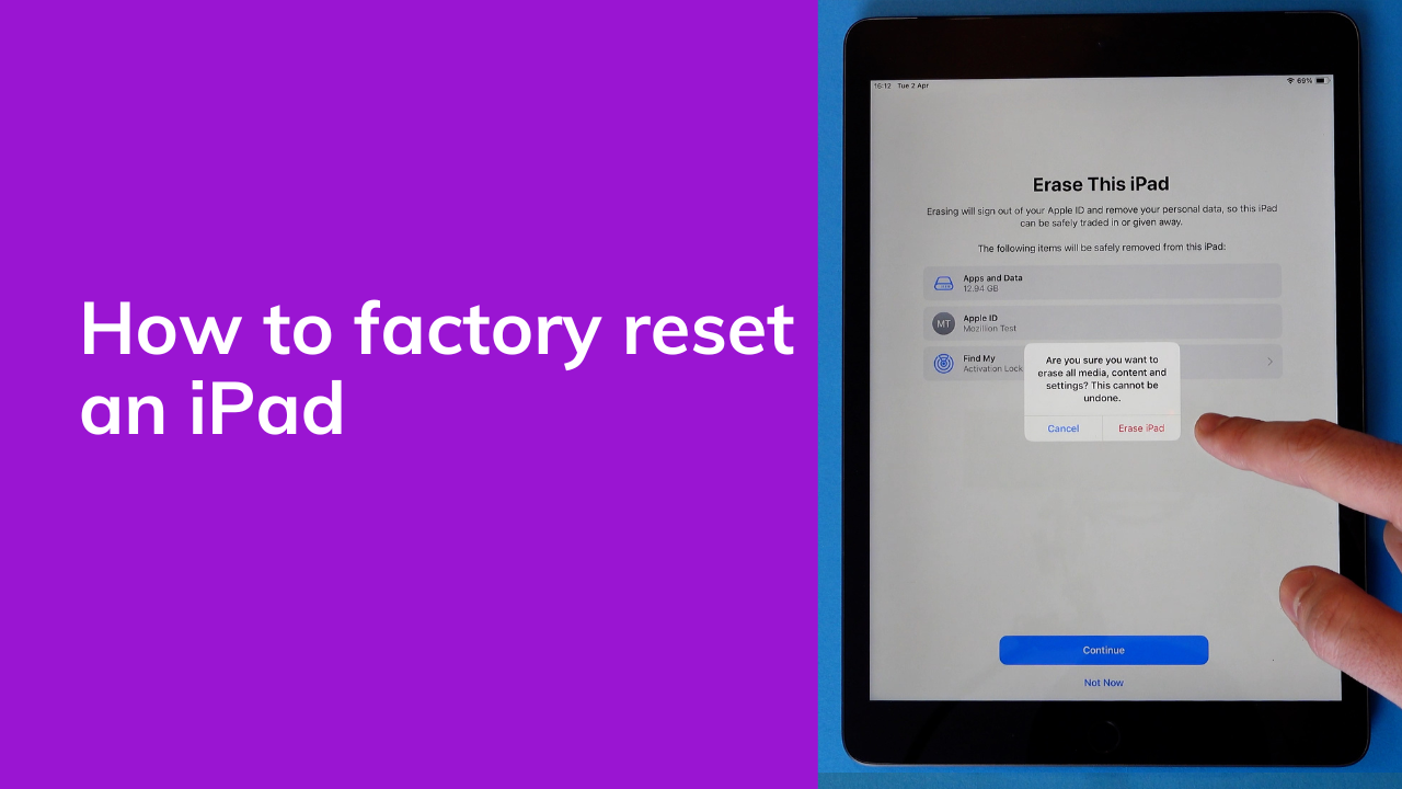 How To Factory Data Reset an iPad