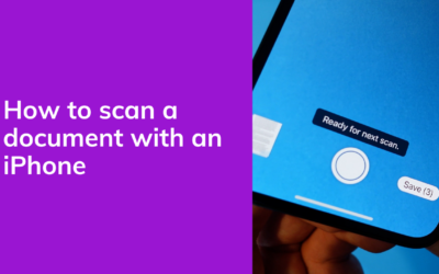 How To Scan a Document with an iPhone