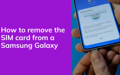 How To Remove a SIM Card From a Samsung Phone