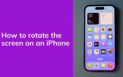 How To Rotate an iPhone Screen