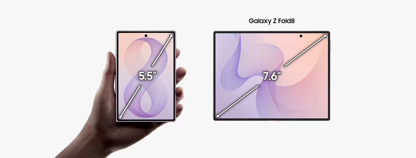 Samsung Galaxy Z Fold8 folded profile and hinge