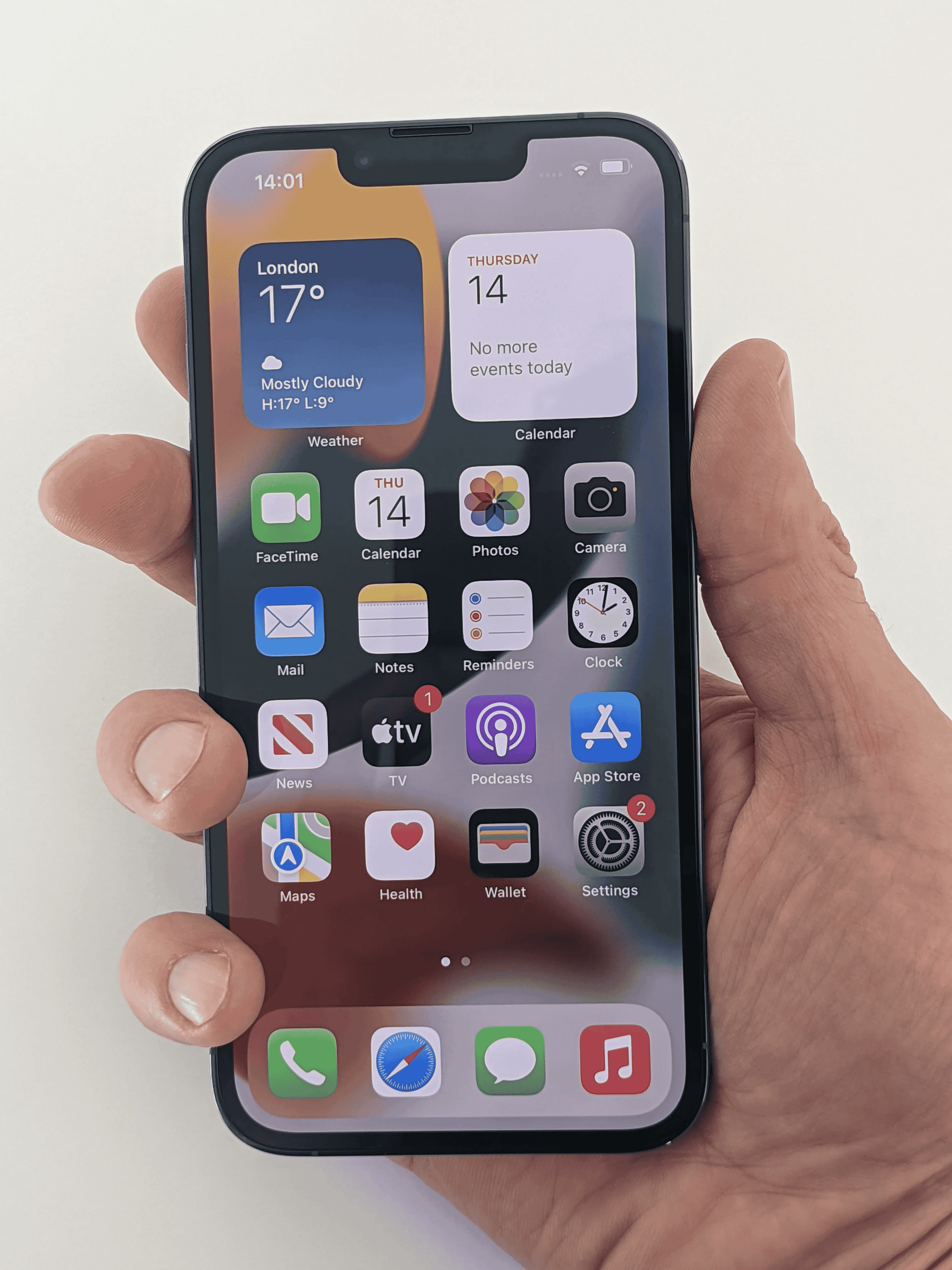 iPhone 13 Pro in the hand