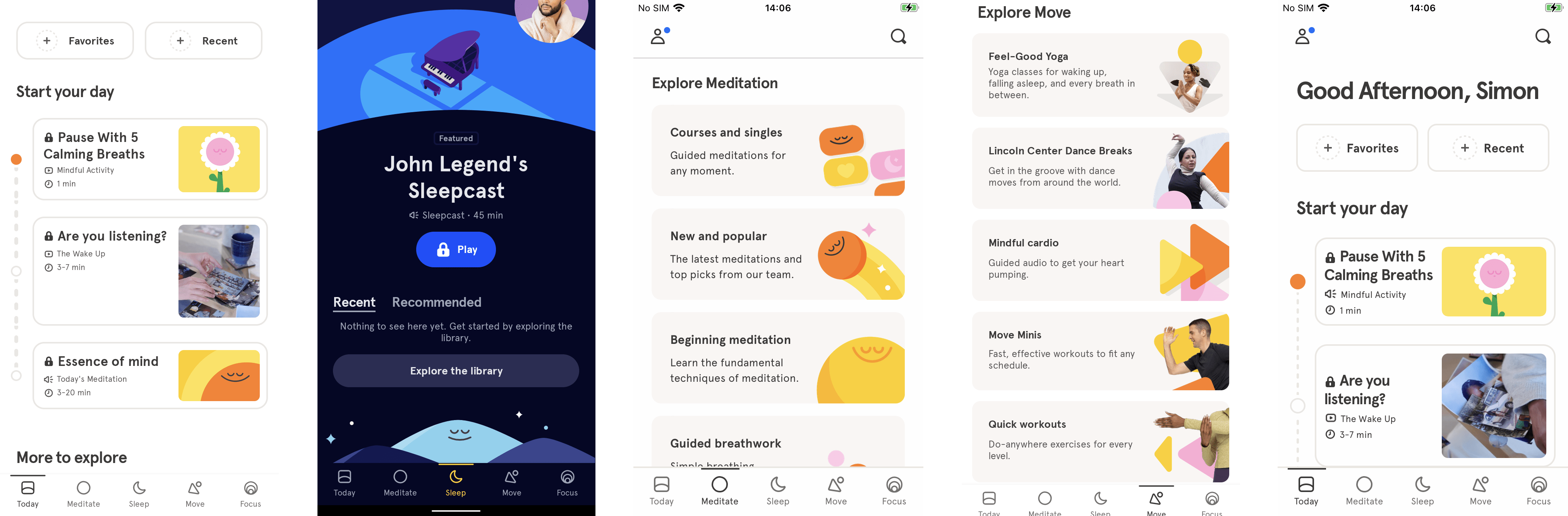 Headspace app view