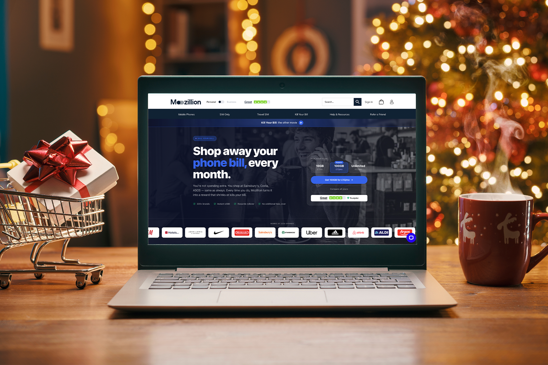 Start your Christmas shopping now and let it pay your phone bill