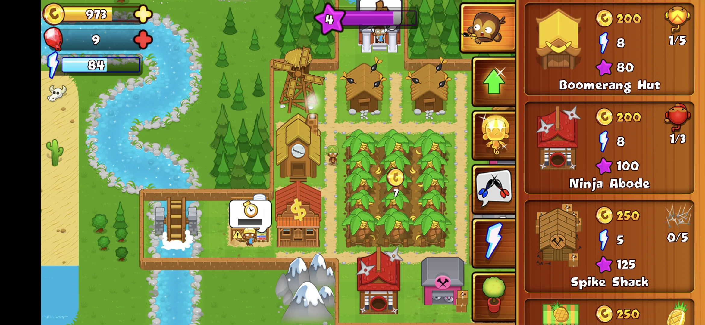 Bloons Monkey City view