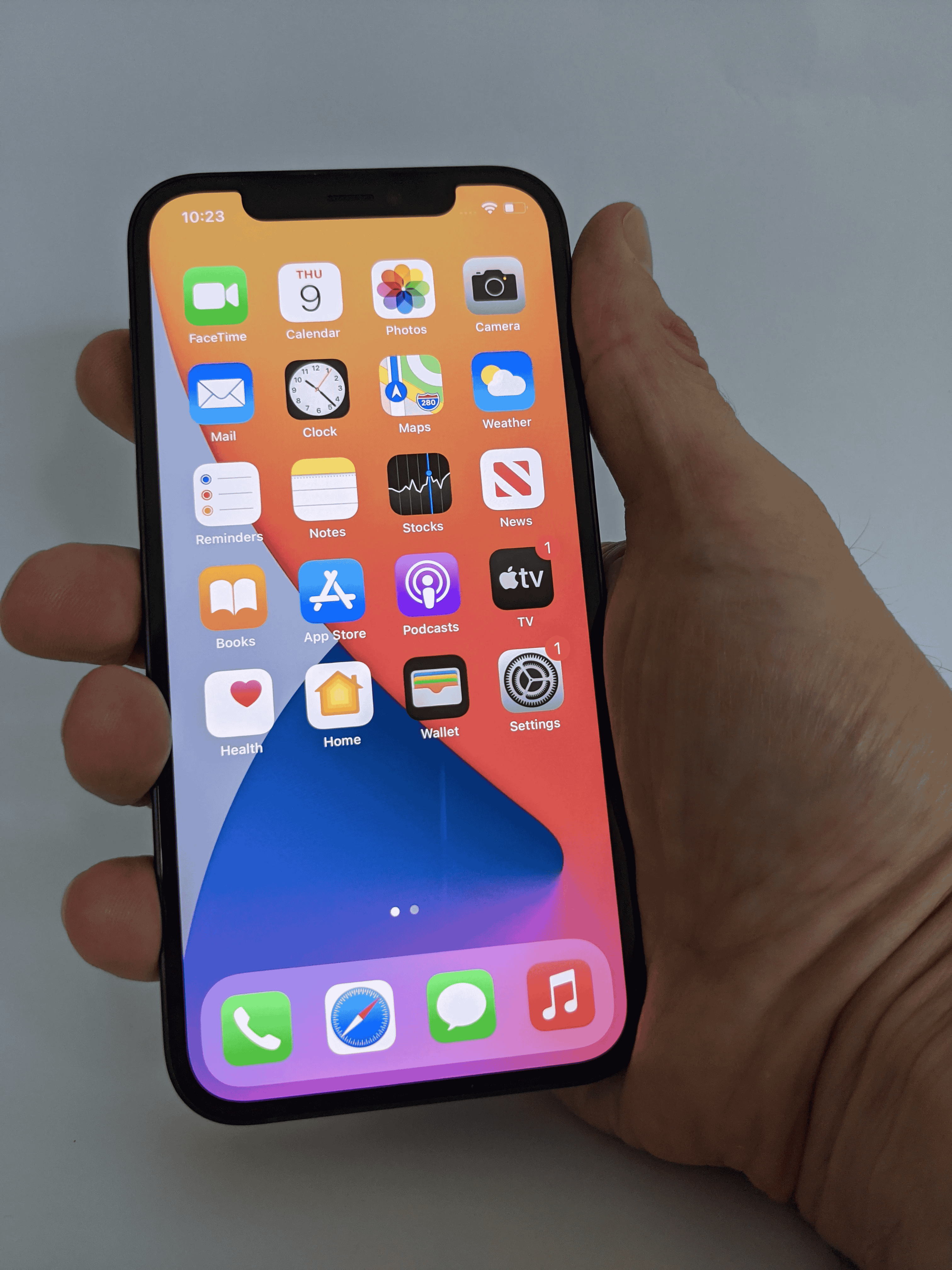 iPhone 12 Pro in the hand