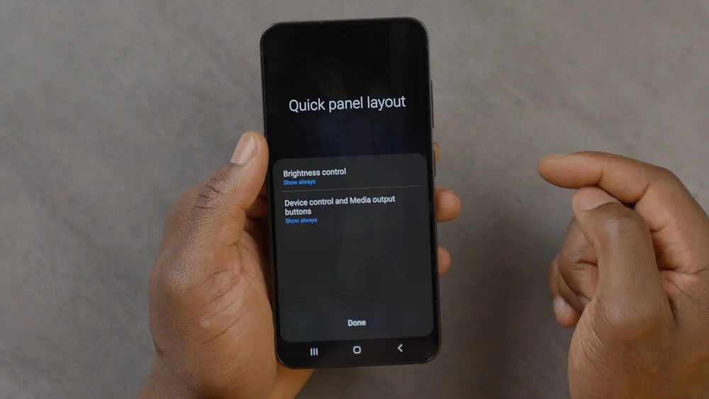 Samsung Galaxy S23 display brightness settings
