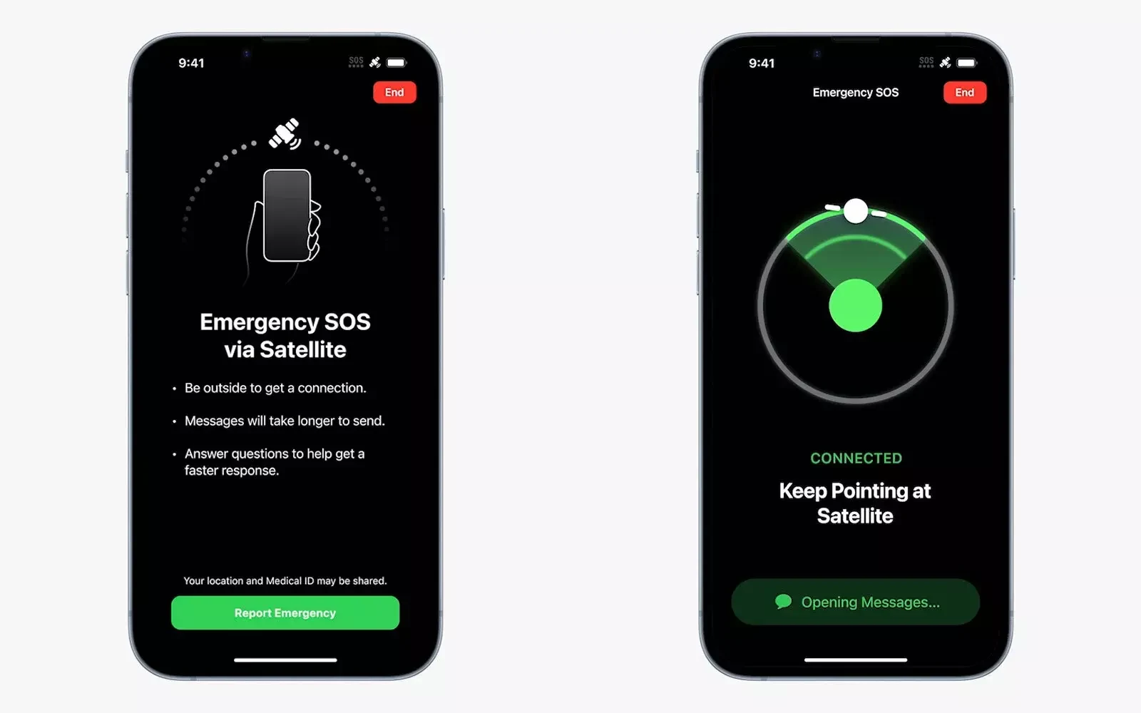 Apple Emergency SOS via Satellite on iPhone 14