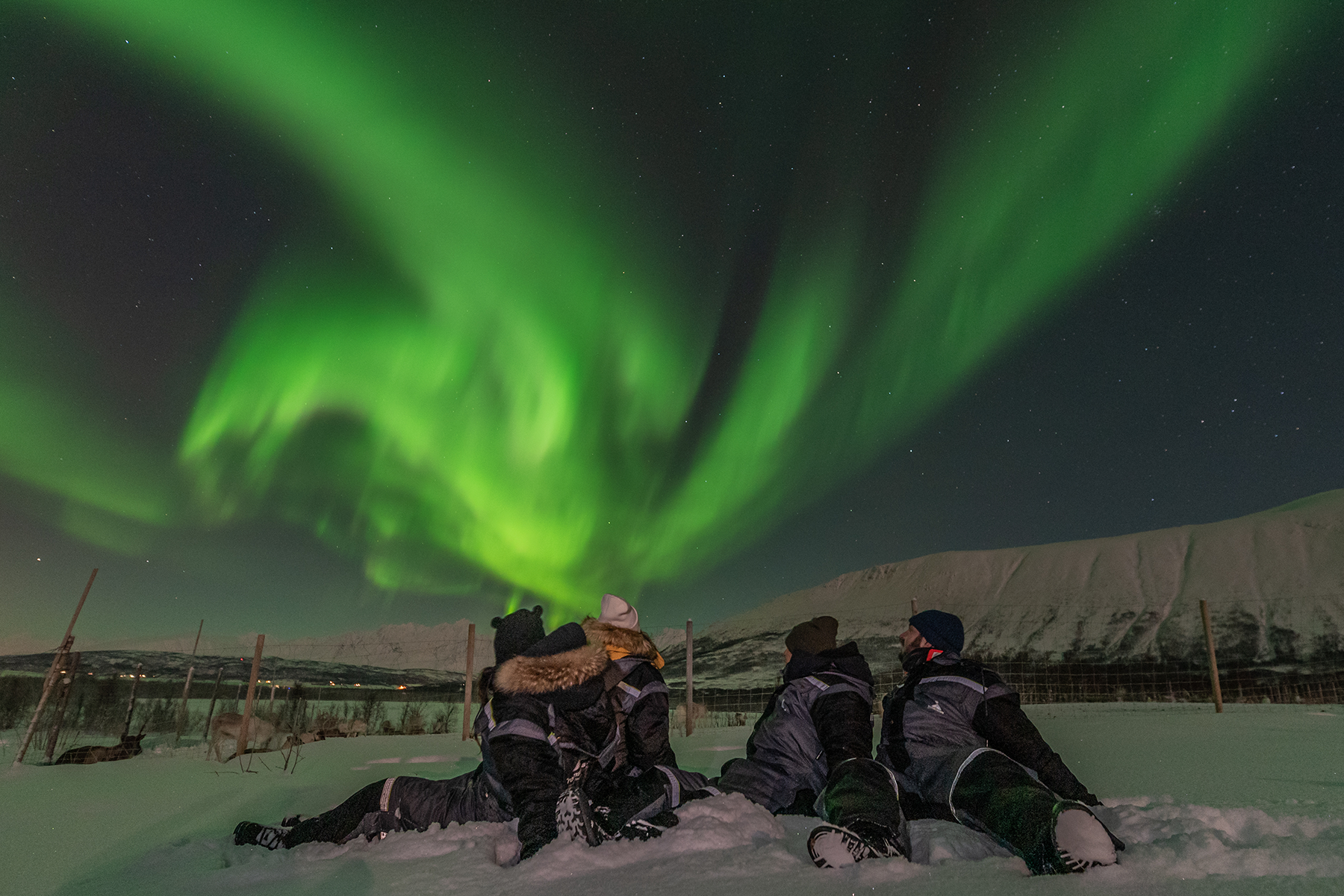 The Northern Lights over Finnish Lapland
