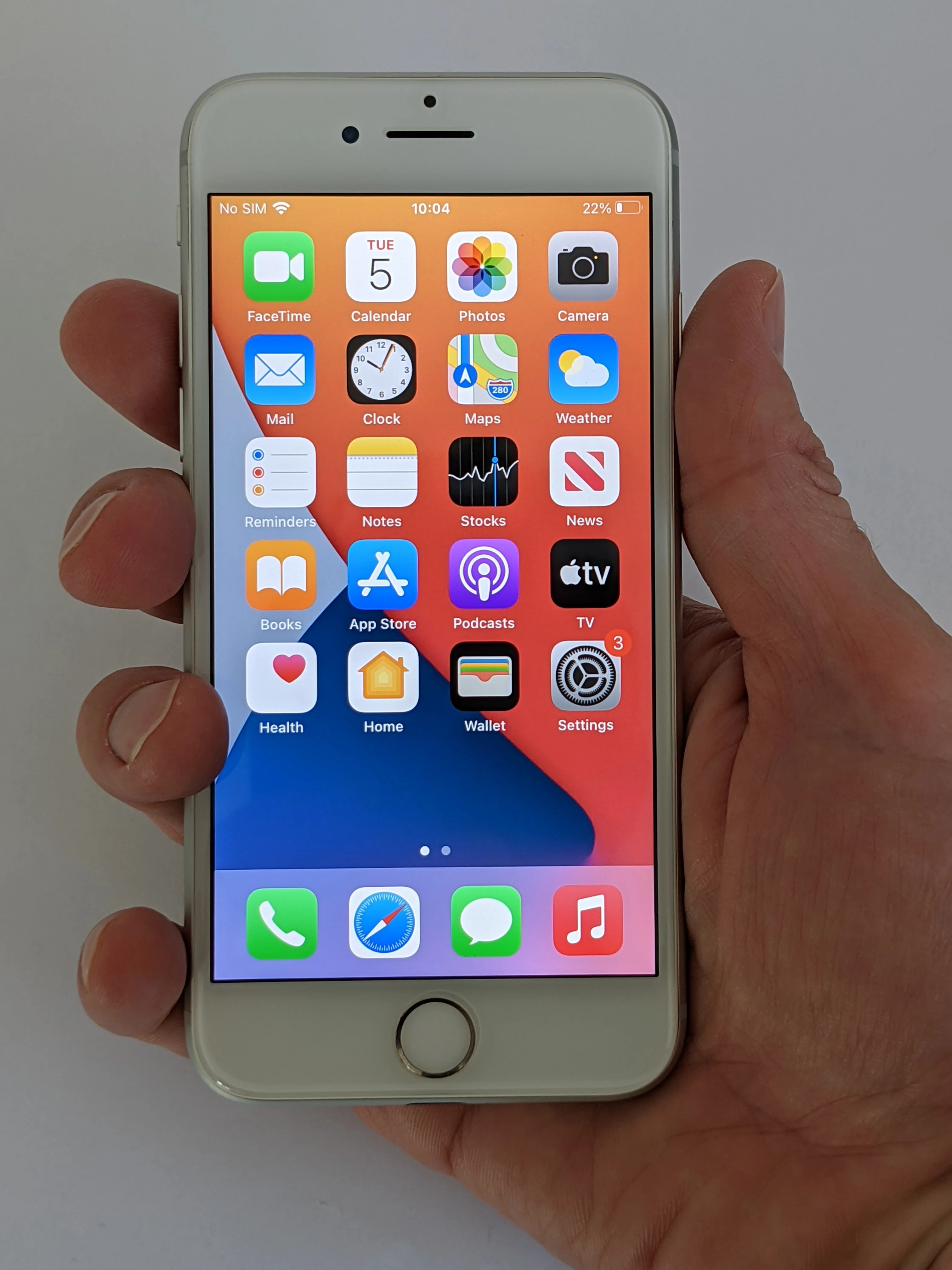 Apple iPhone 8 in a hand