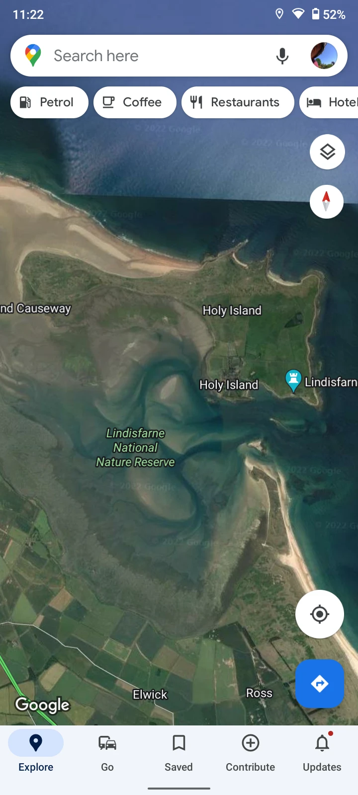 Google Maps view