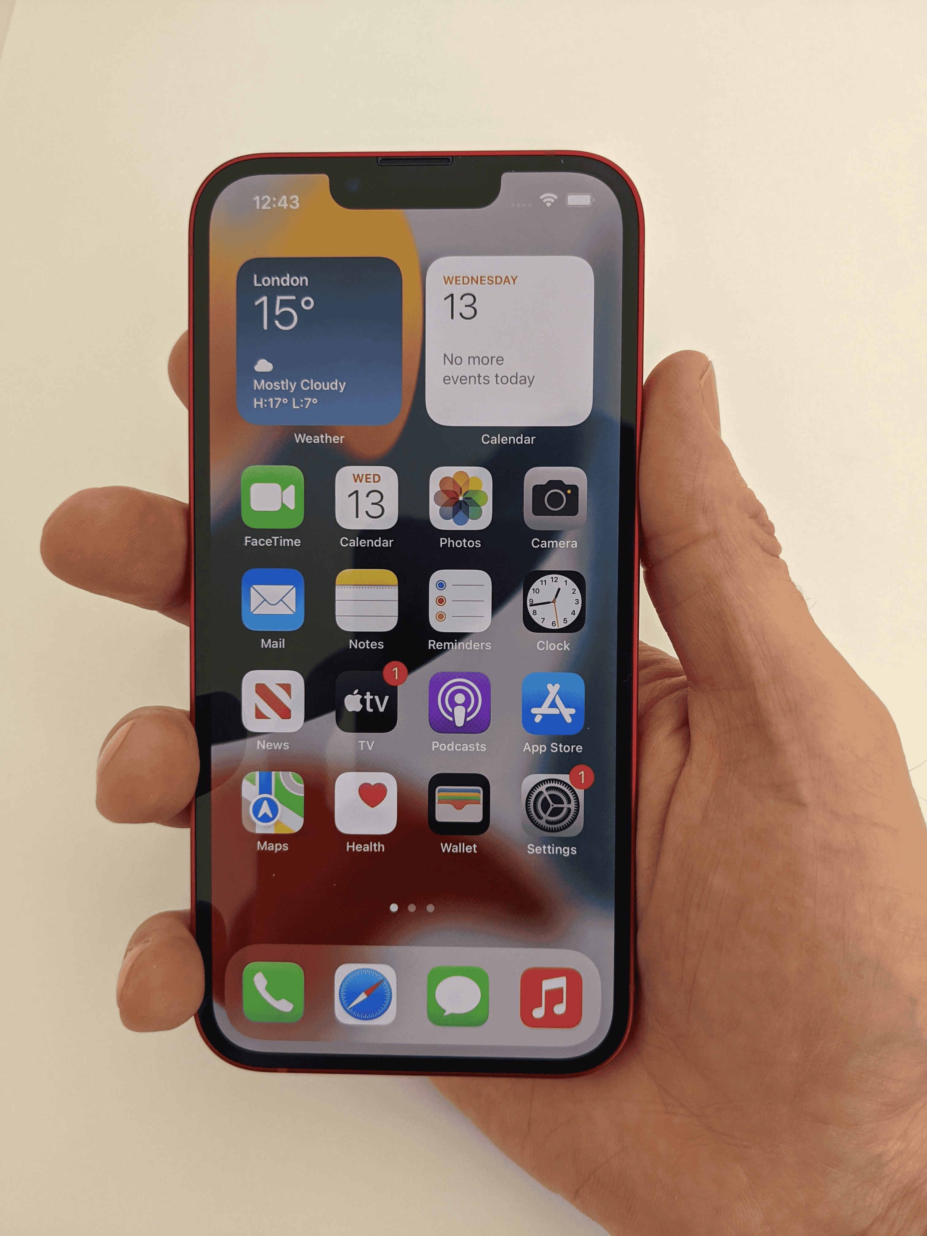 iPhone 13 in the hand