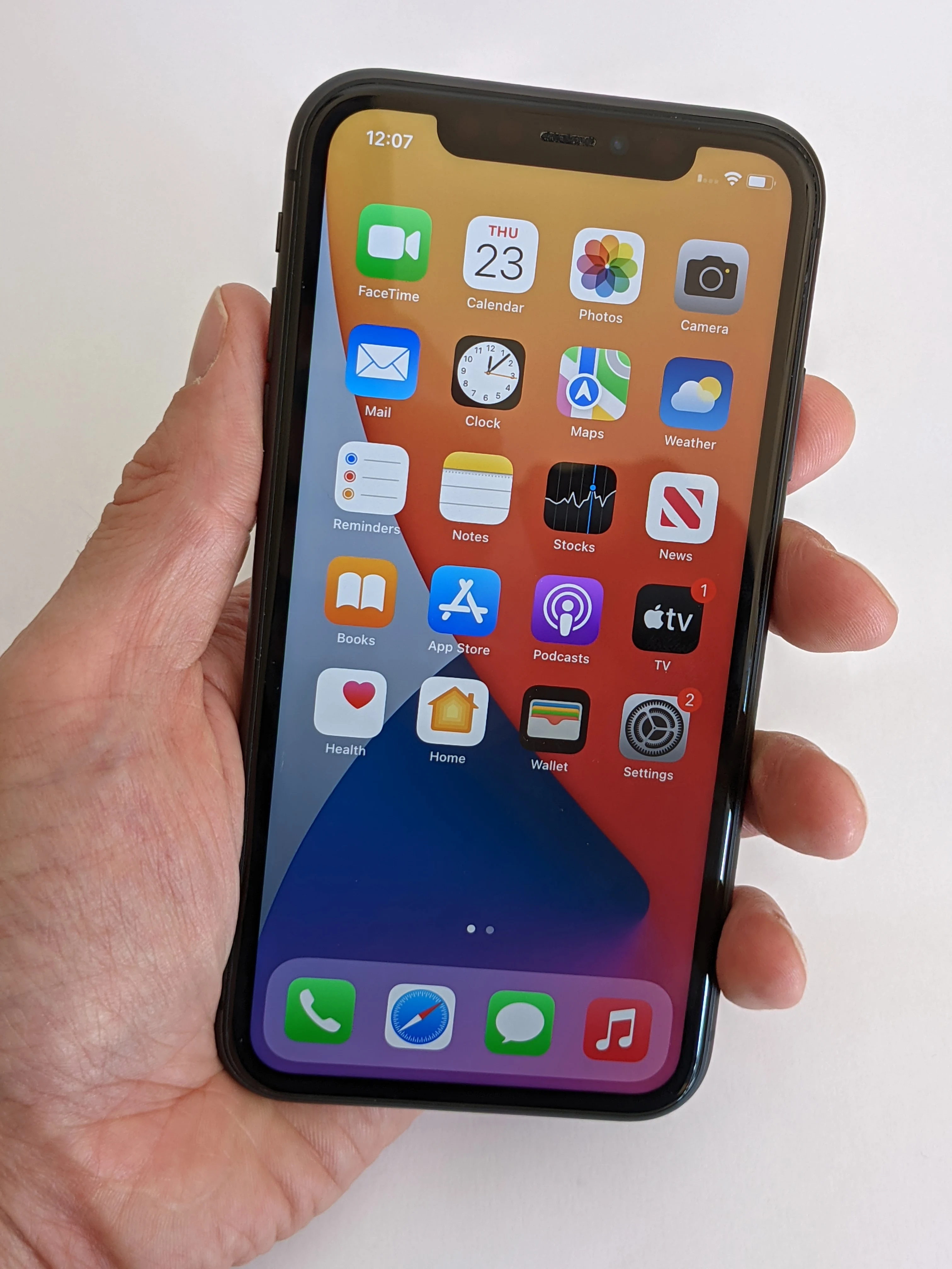 iPhone 11 in the hand