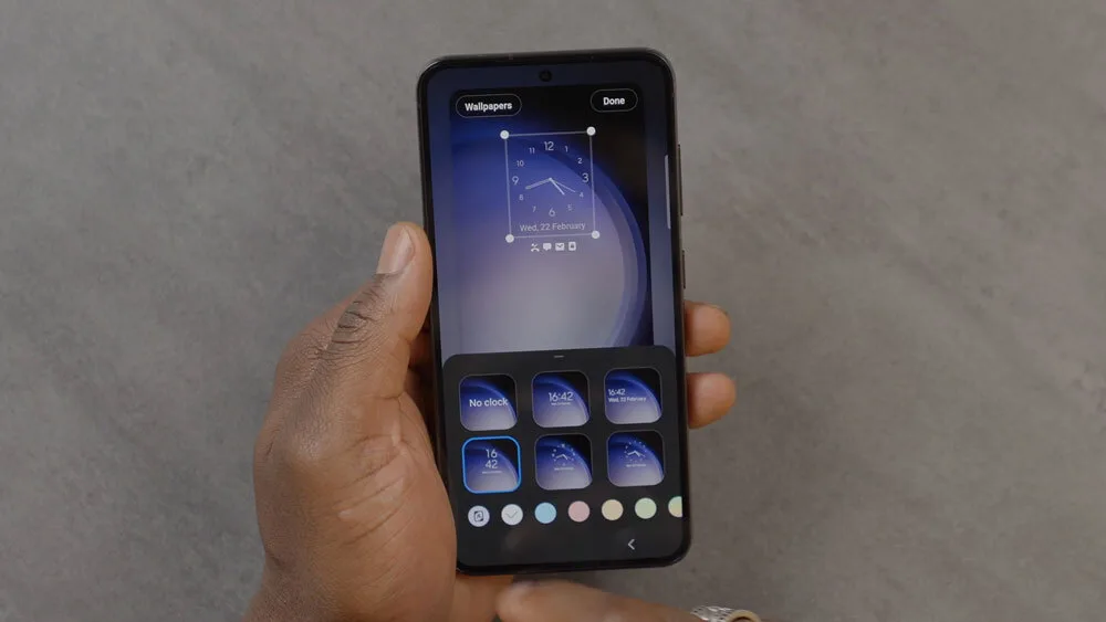 Samsung Galaxy S23 home screen customisation
