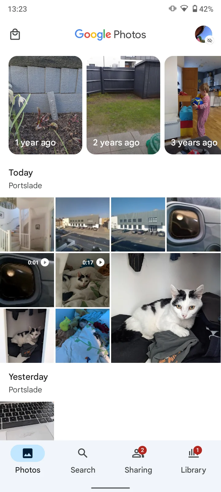 Google Photos Android view