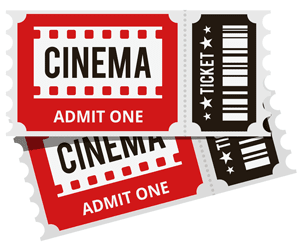 A couple at the cinema