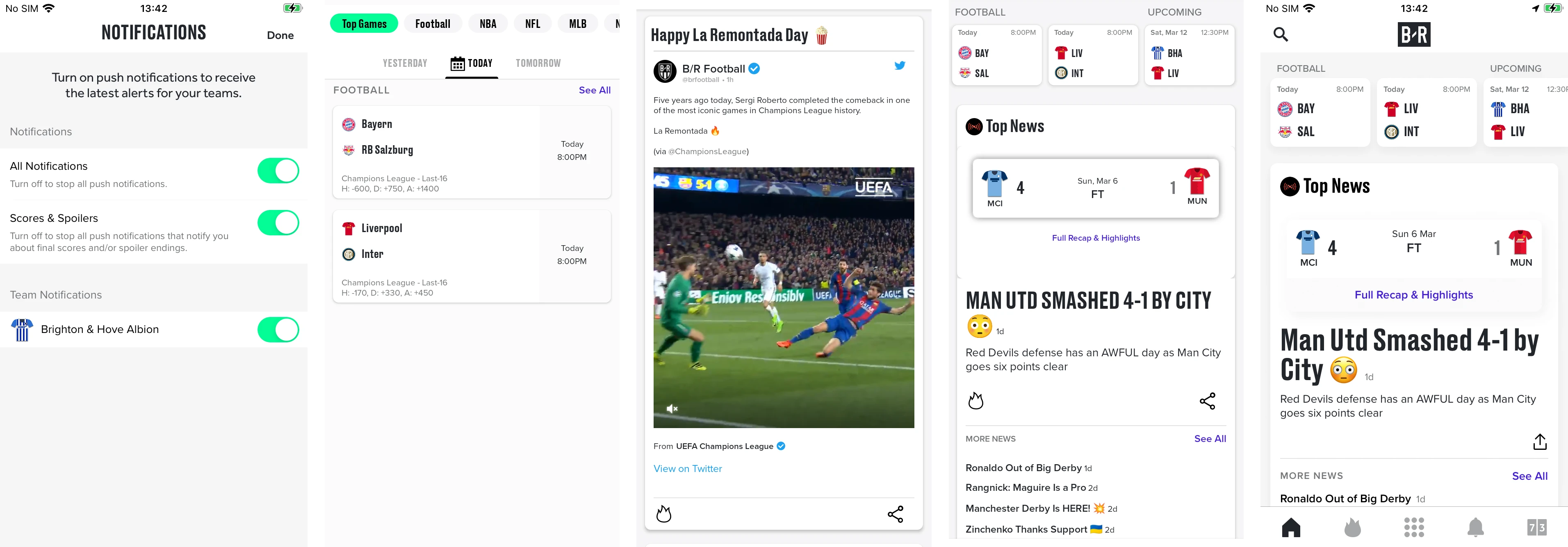 Bleacher Report home view