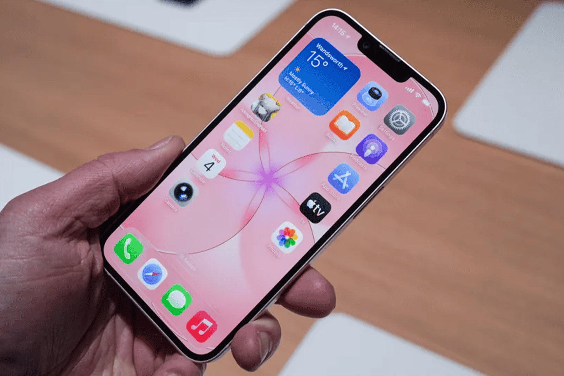 iPhone 17e in hand