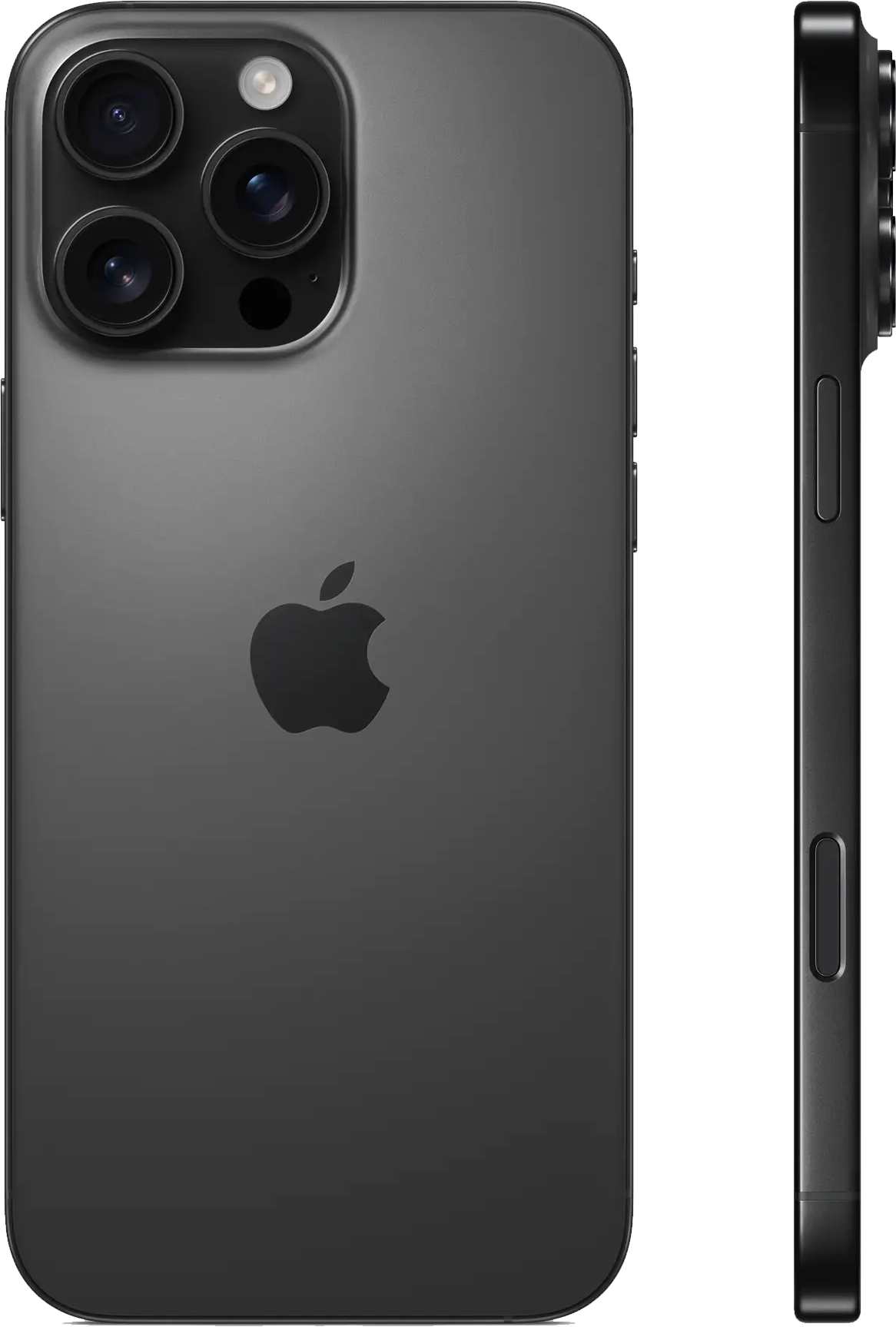 Apple iPhone 16 Pro Max Black titanium side