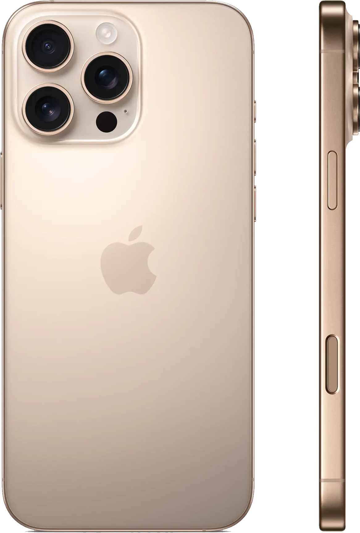 Apple iPhone 16 Pro Max Desert Titanium side