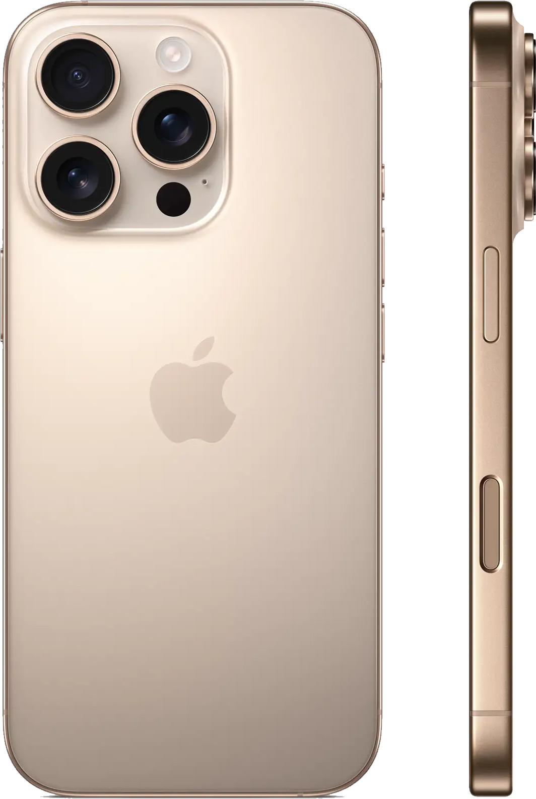 Apple iPhone 16 Pro Desert Titanium side