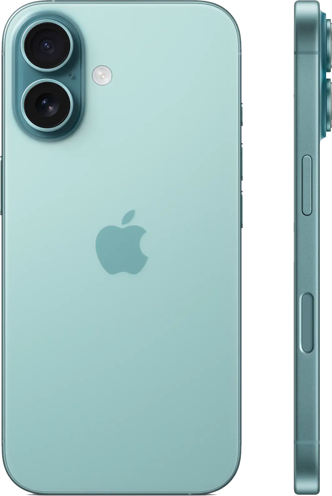 Apple iPhone 16 Plus Teal Side