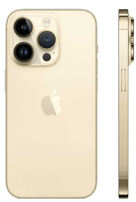 Apple iPhone 14 Pro Max Gold Side
