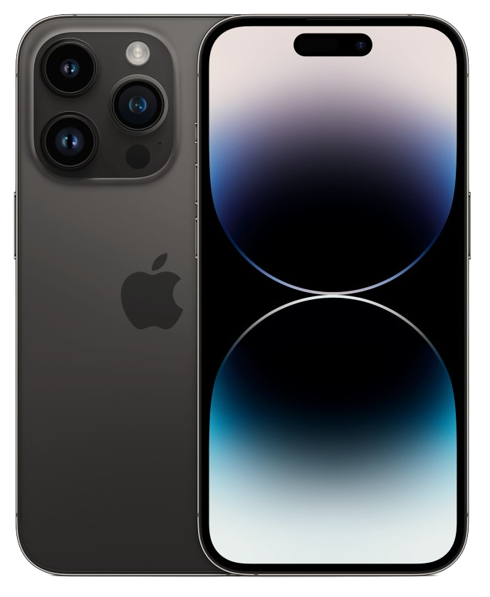 Apple iPhone 14 Pro Max Space Black Front