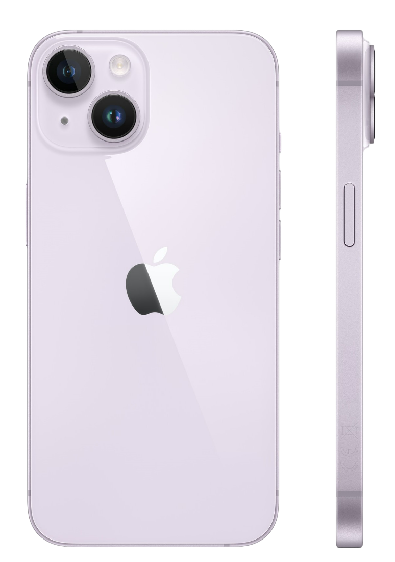 Apple iPhone 14 Purple Side