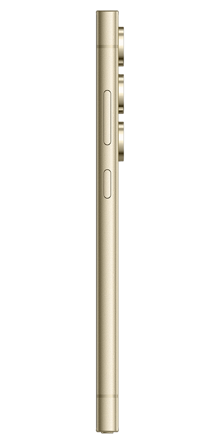 Samsung Galaxy S24 Ultra titanium yellow side