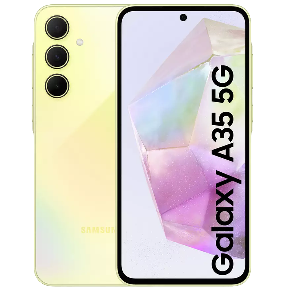 Samsung Galaxy A35 5G Awesome Lemon front