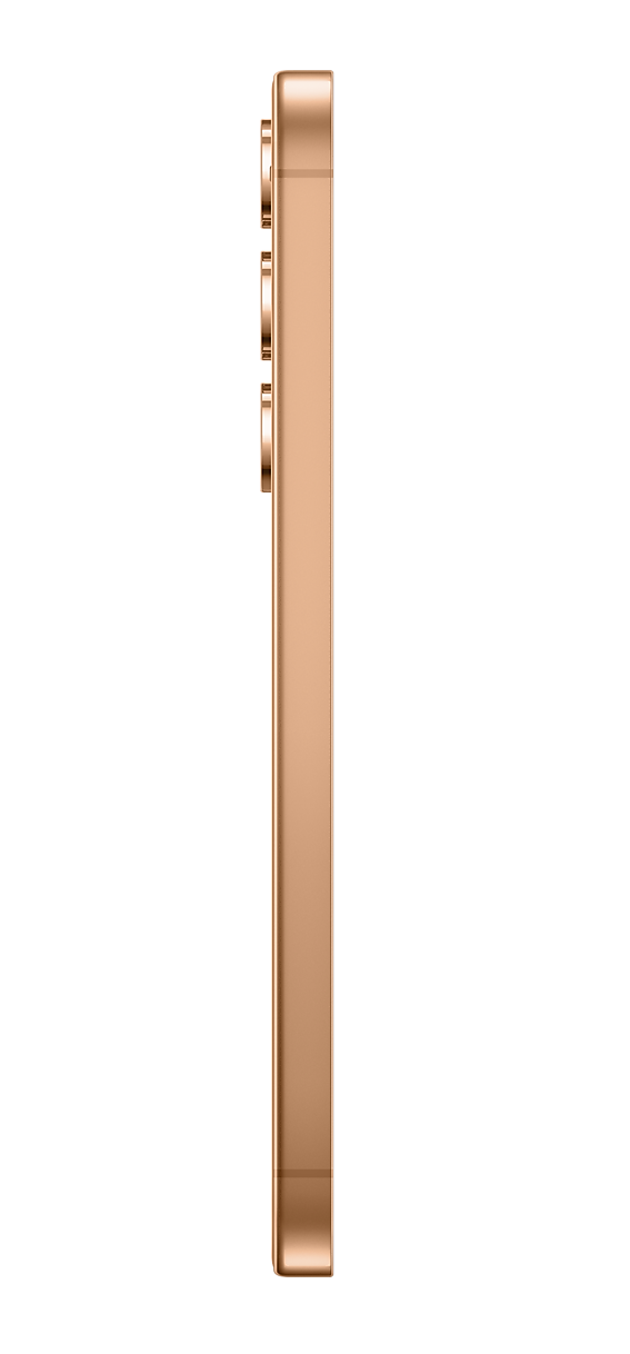 Samsung Galaxy S24 sandstone orange side