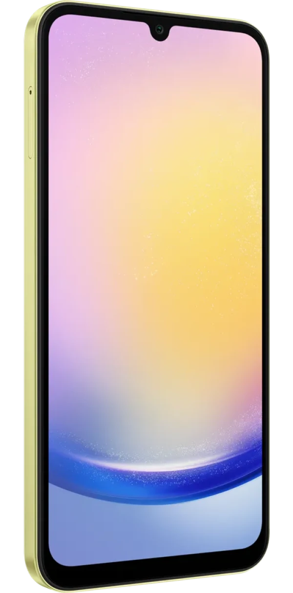 Samsung Galaxy A25 yellow side-back