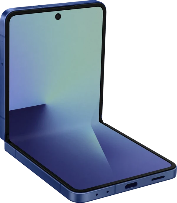 Samsung Galaxy Z Flip7 Blue Shadow side