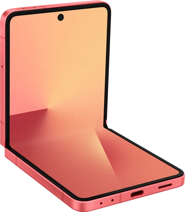 Samsung Galaxy Z Flip7 Coral Red Side