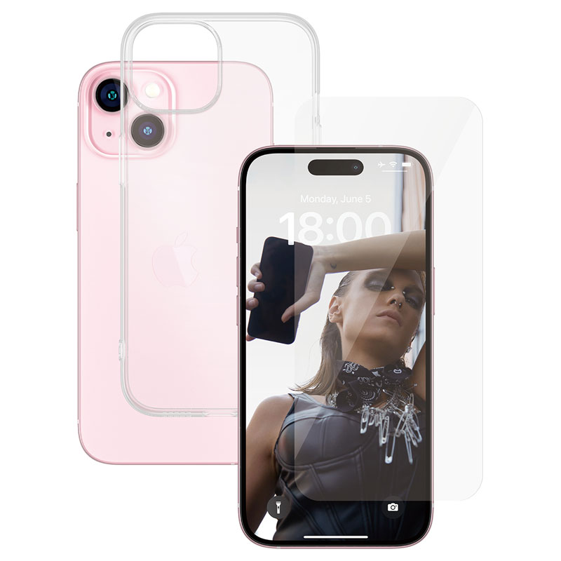 PanzerGlass 2-in-1 Protection Bundle iPhone 15