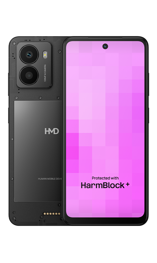 HMD Fuse Noir back view