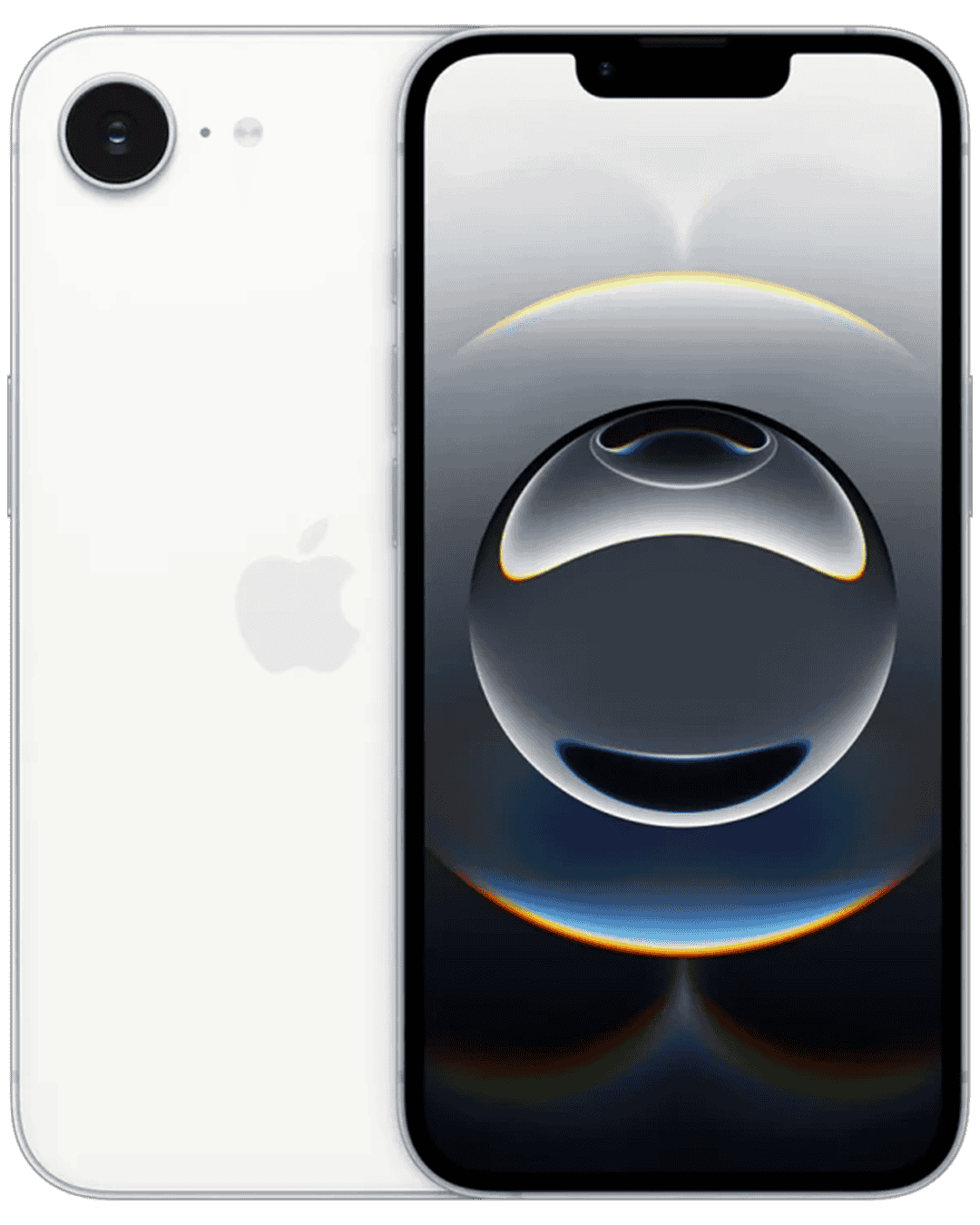 Apple iPhone 16e white front