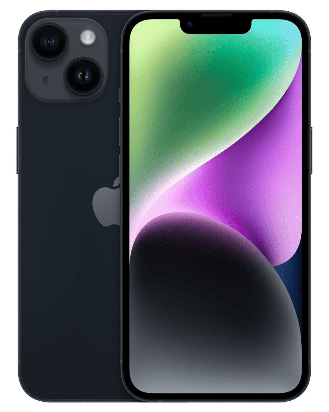 Apple iPhone 14 Midnight Front