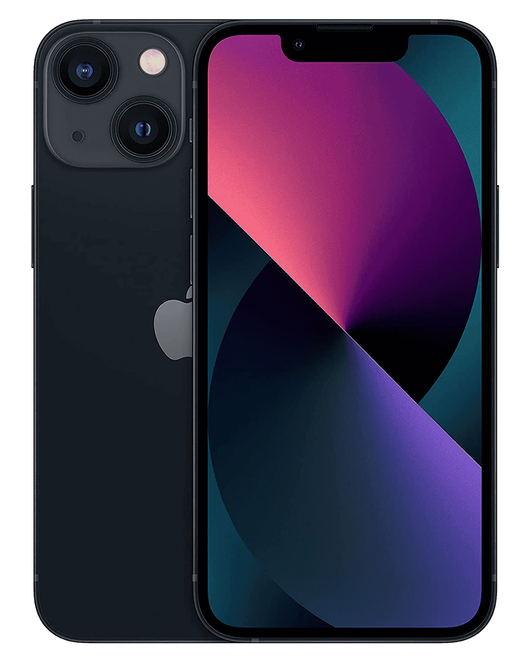 Apple iPhone 13 Midnight Back and Front