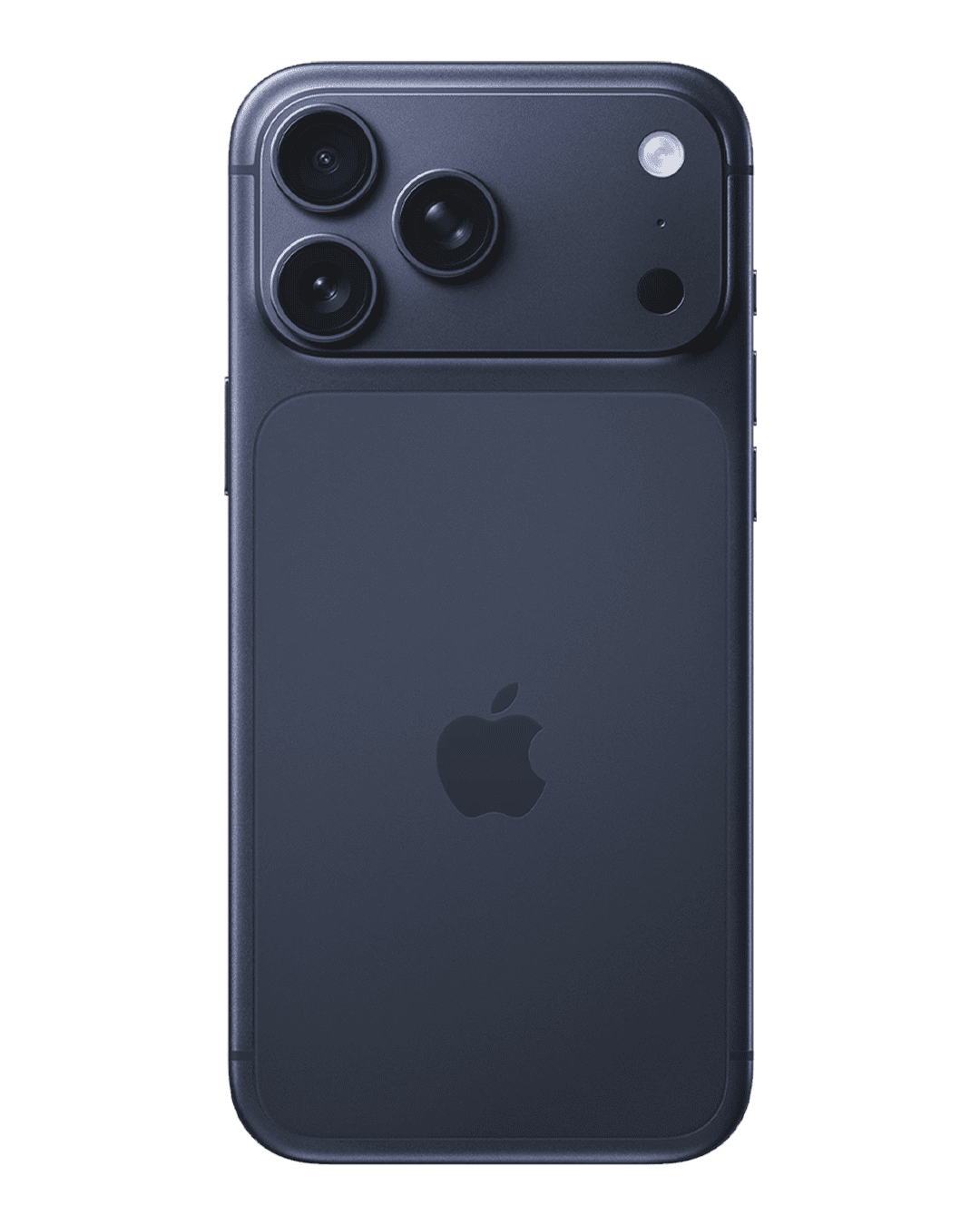 iPhone 17 Pro in Deep Blue, rear
