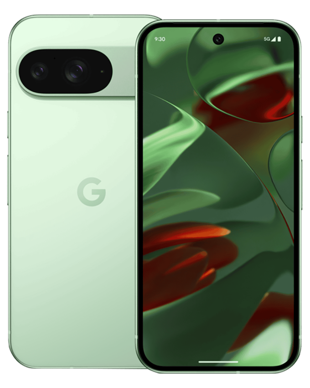 Google Pixel 9 wintergreen front