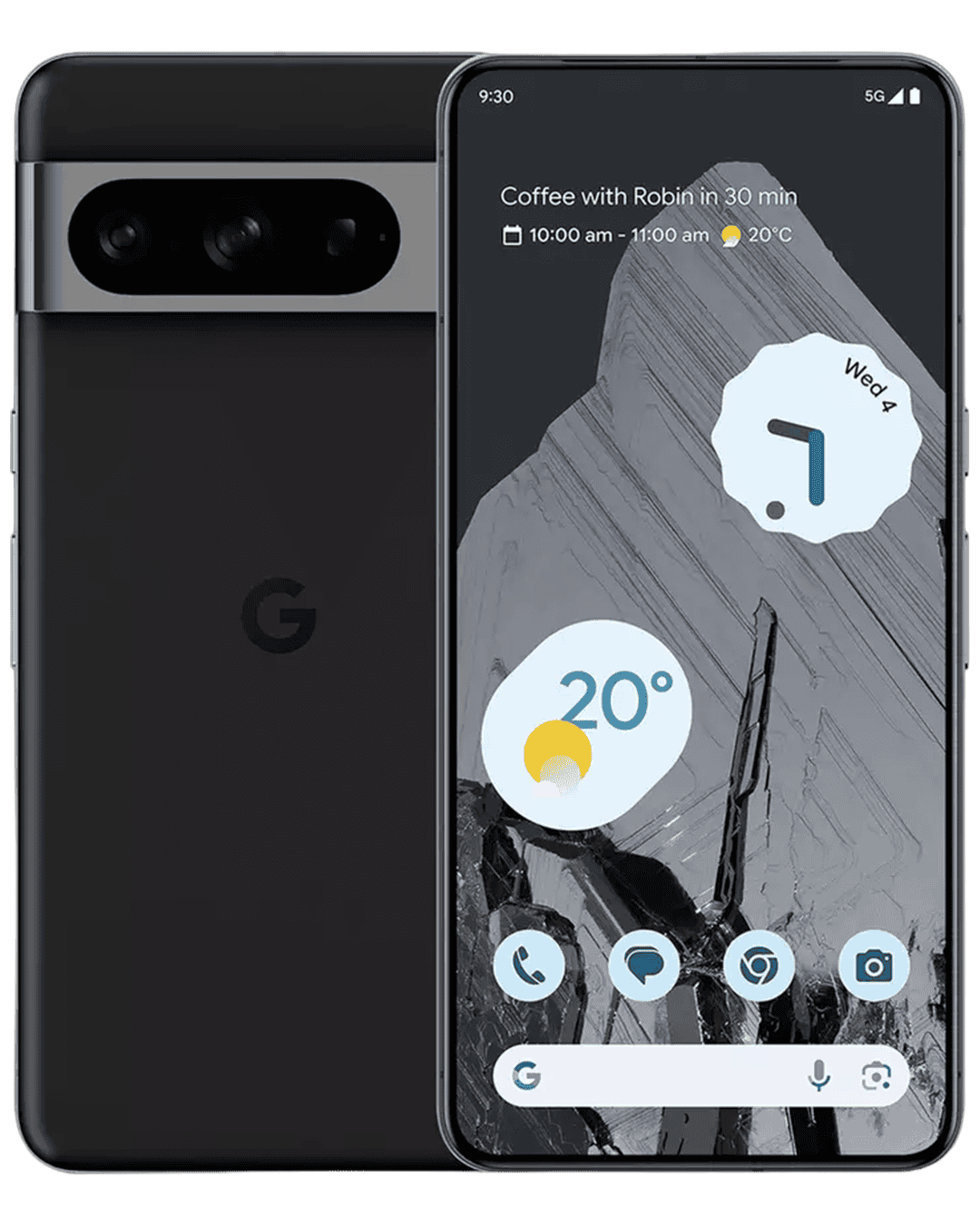 Google Pixel 8 pro obsidian front