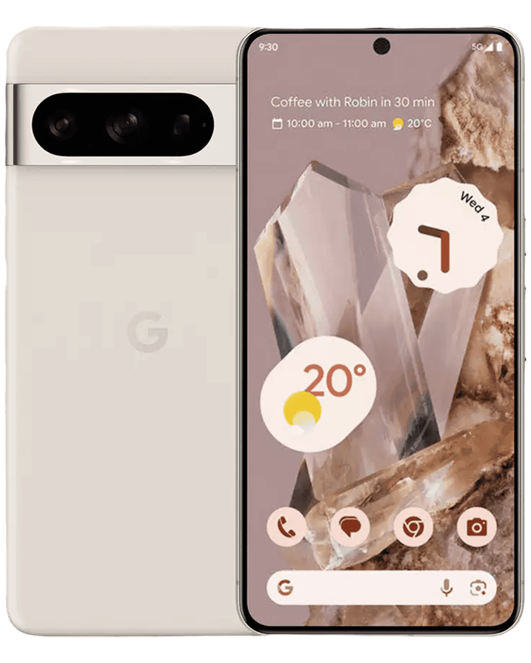 Google Pixel 8 pro porcelain front