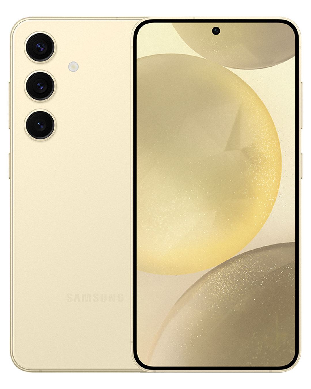 Samsung Galaxy S24 plus amber yellow front