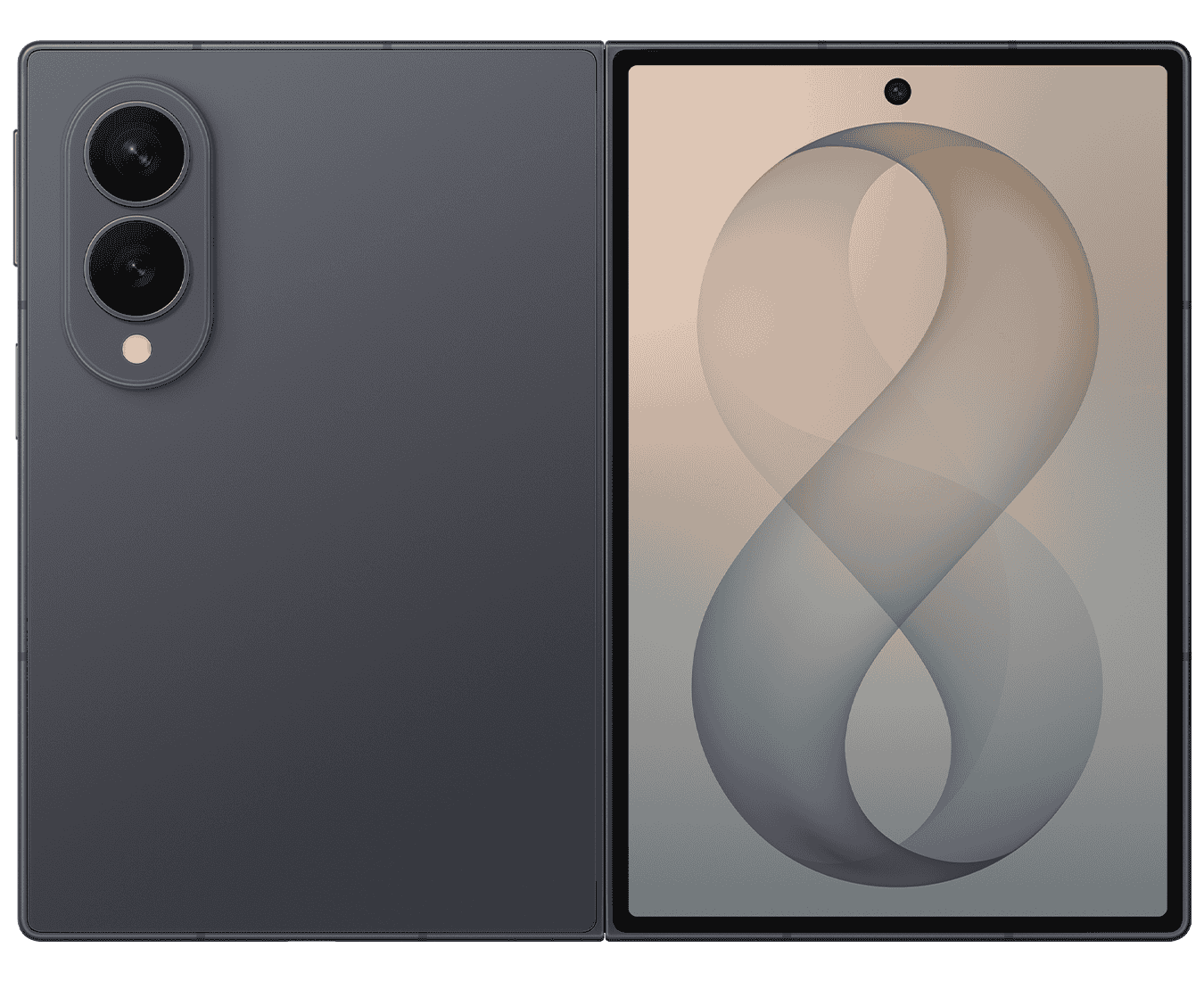 Samsung Galaxy Z Fold 8 in Graphite, closed
