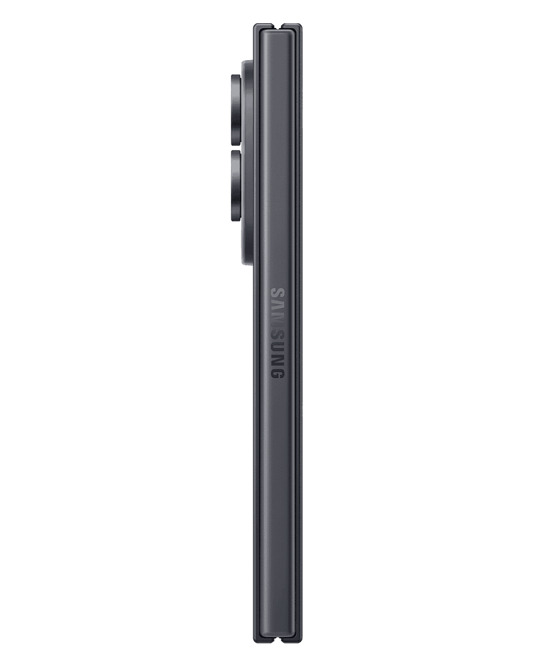 Samsung Galaxy Z Fold 8 in Graphite, side profile