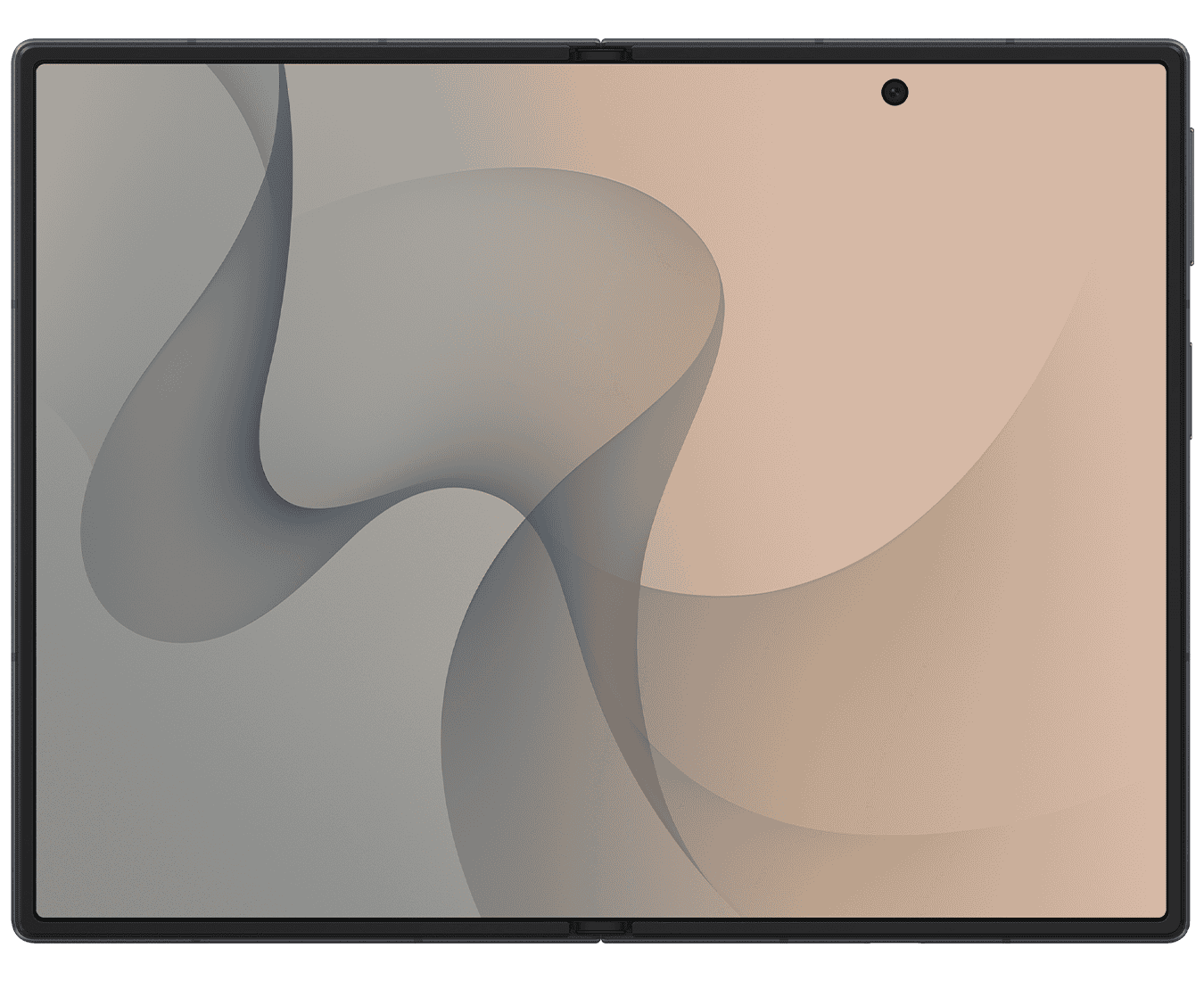 Samsung Galaxy Z Fold 8 in Graphite, unfolded